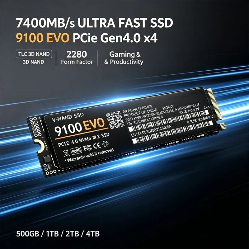 Gaming M.2 NVMe SSD 9100 EVO P - M.2 Nvme 4Tb Pcie 4.0 Ssd 评论和价格